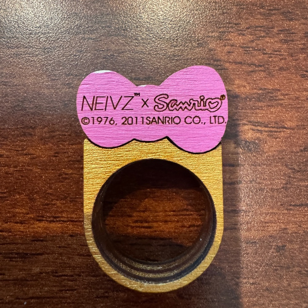 Sanrio Hello Kitty WOOD RING RARE!
Limited Edition! - Picture 2 of 7